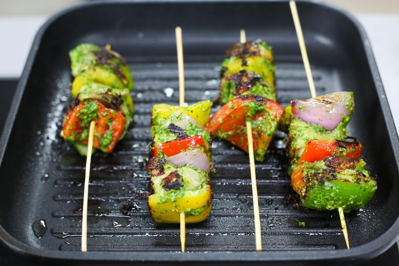 Green Chicken Skewers