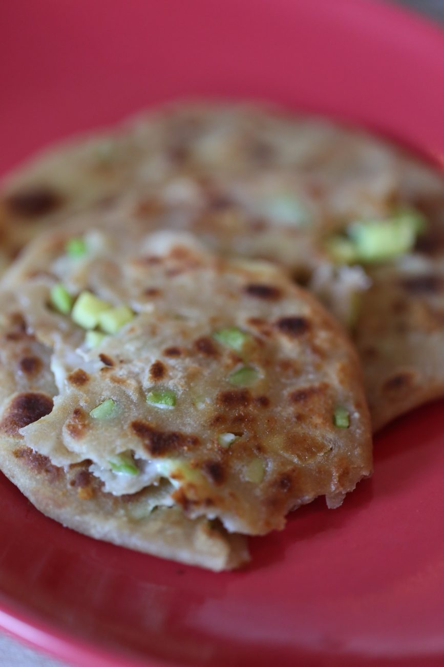 Avocado and Cheese Parantha