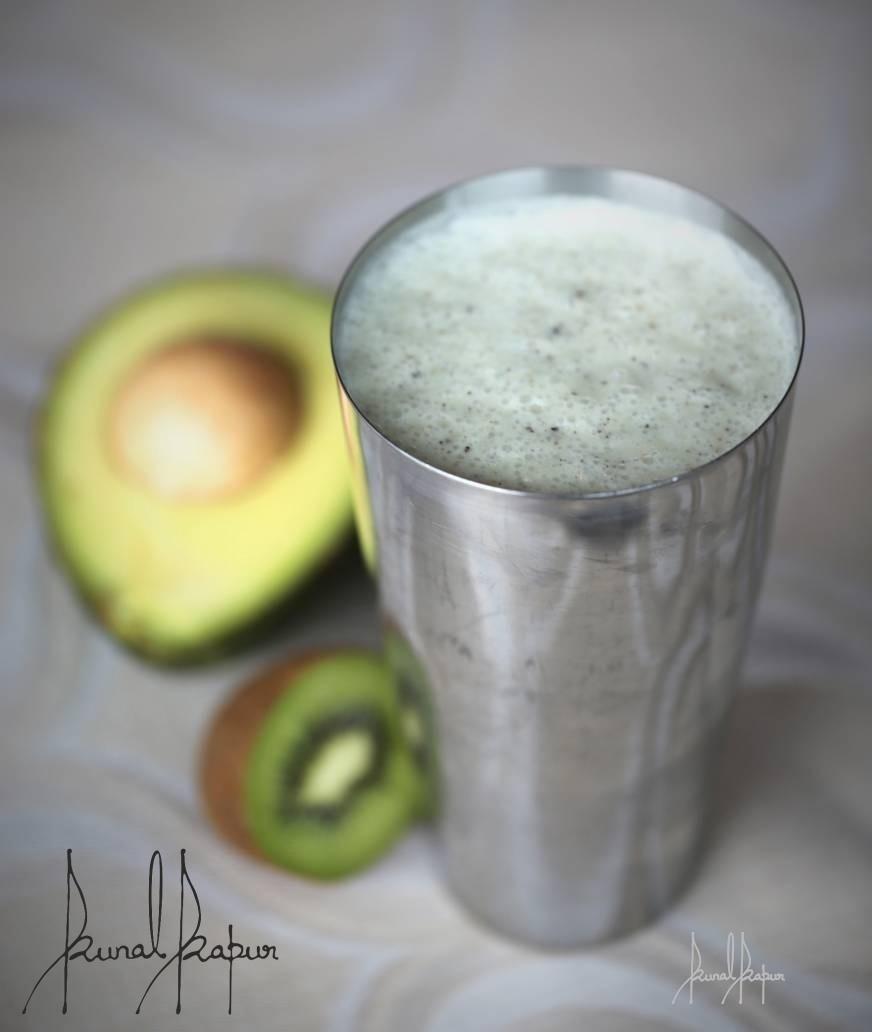Avocado and Kiwi Lassi