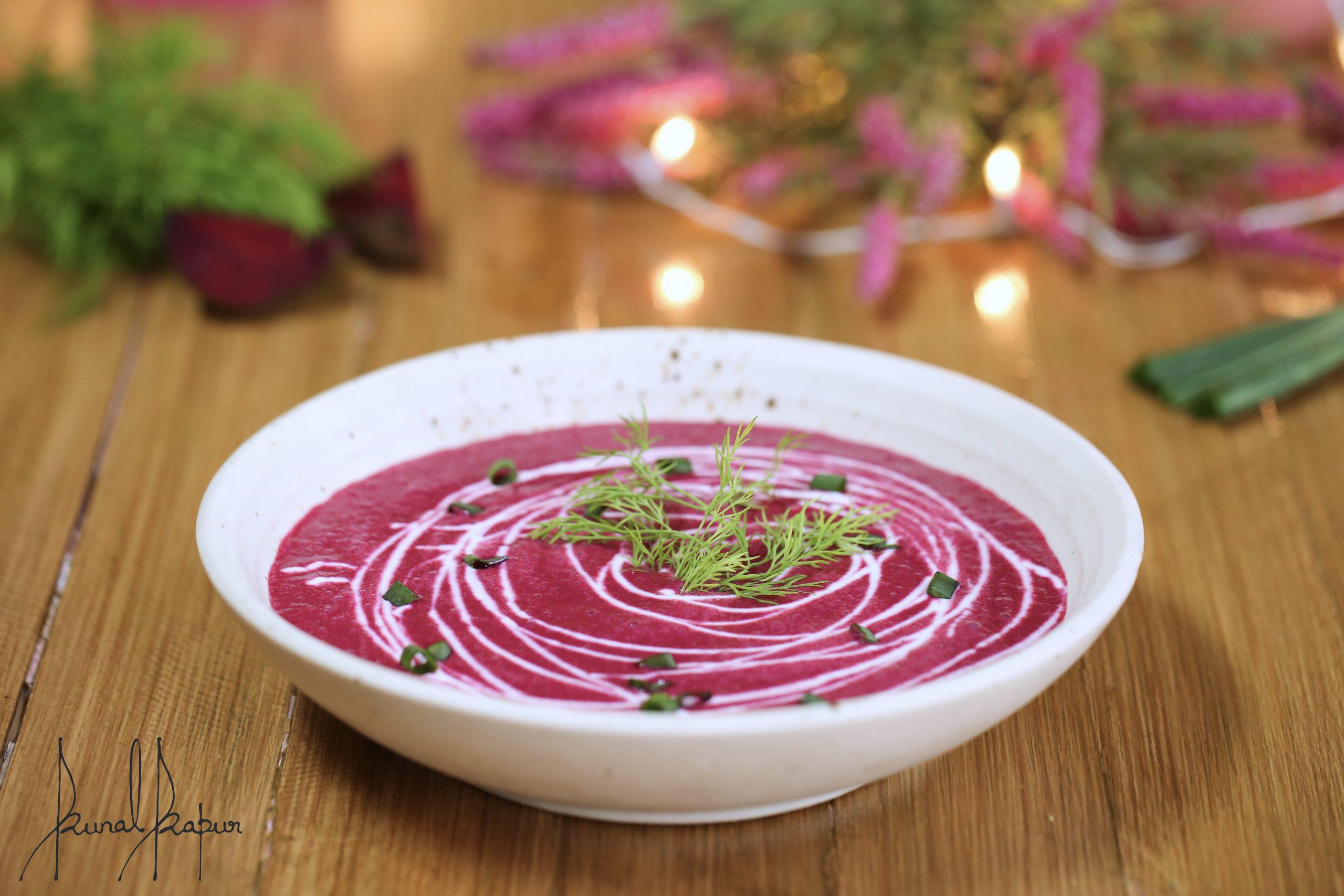 Beet Soup Chilled Beet Soup Chef Kunal Kapur