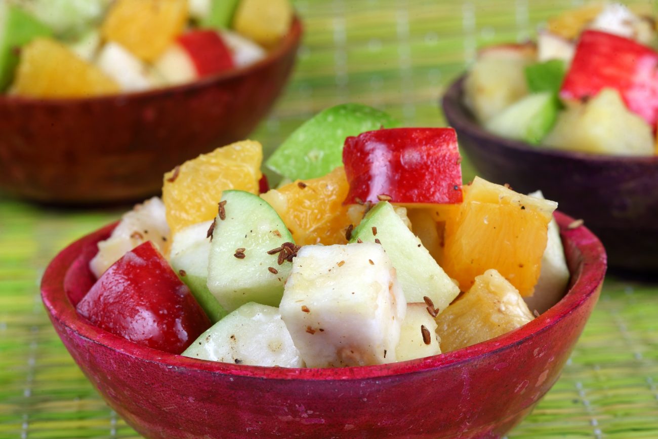 Delhi Fruit Chaat in Orange and oil Dressing