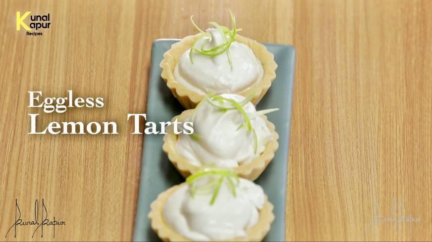 Eggless lemon tart