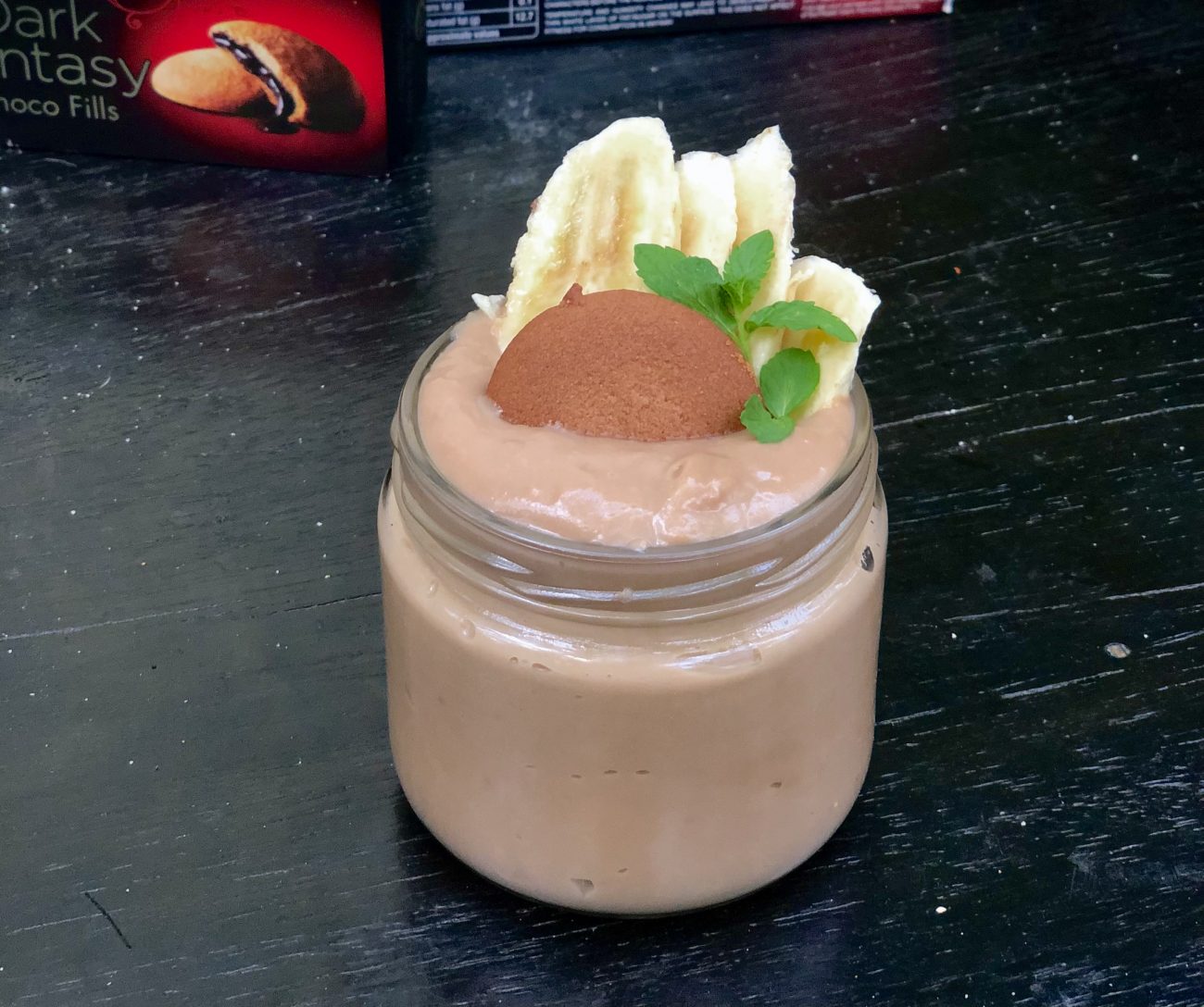 Chocolate Cookie Custard