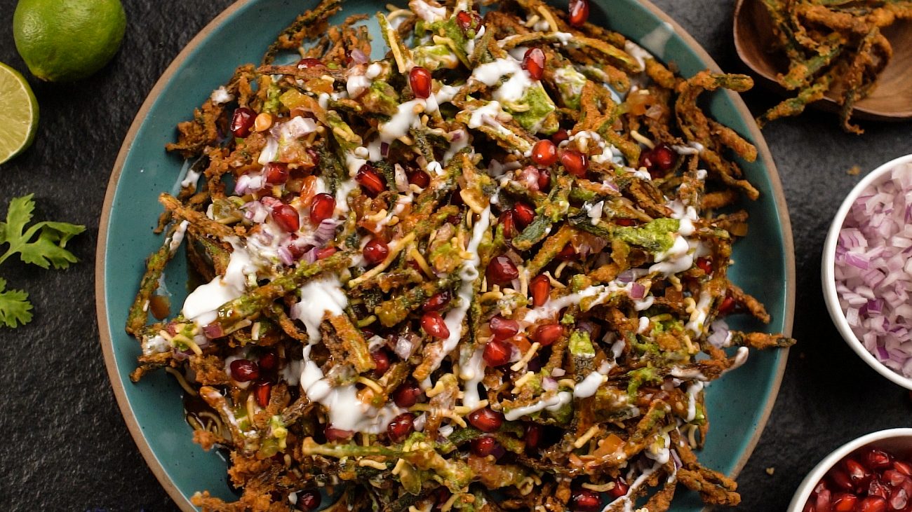 Kurkuri Bhindi Chaat | Crispy Fried Okra - Chef Kunal Kapur