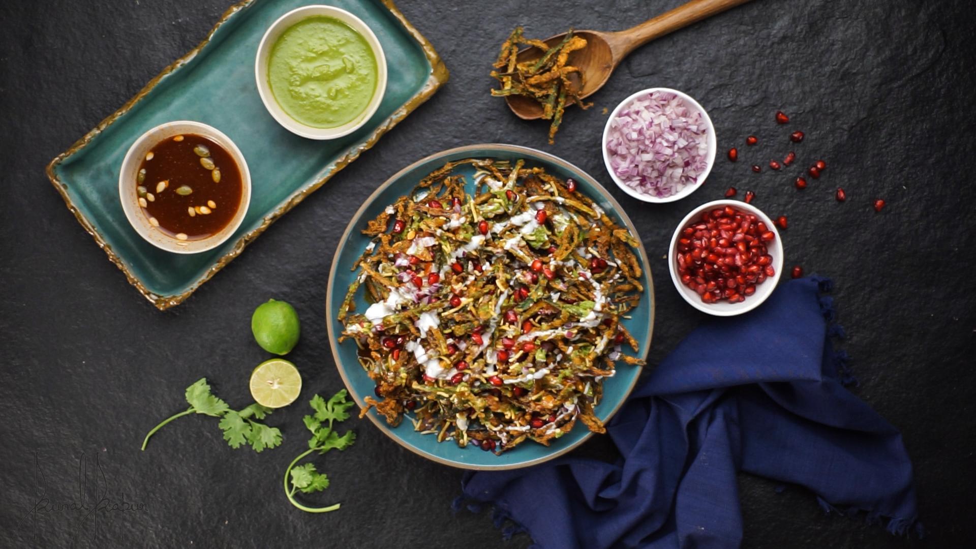 Kurkuri Bhindi Chaat | Crispy Fried Okra - Chef Kunal Kapur