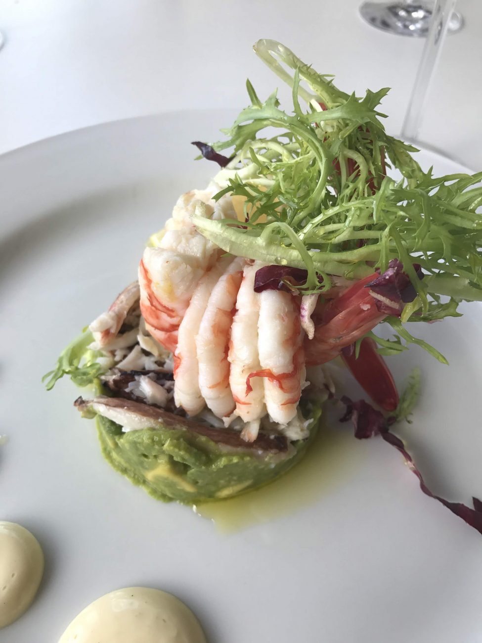 Prawns with Wilted Mustard