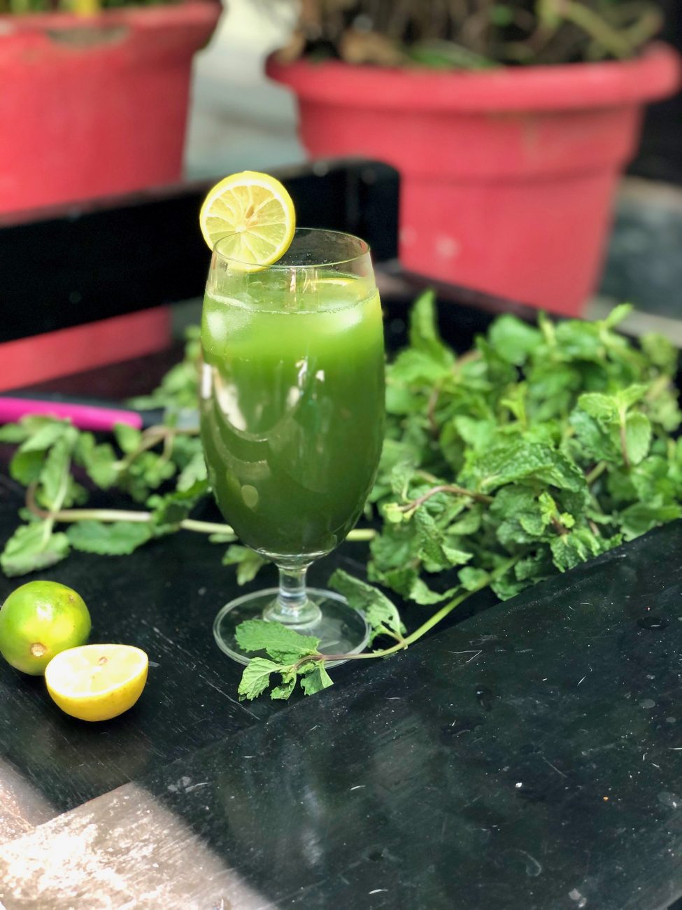 Mint Lemonade | Minty Lemon | Pudina Nimbu Pani