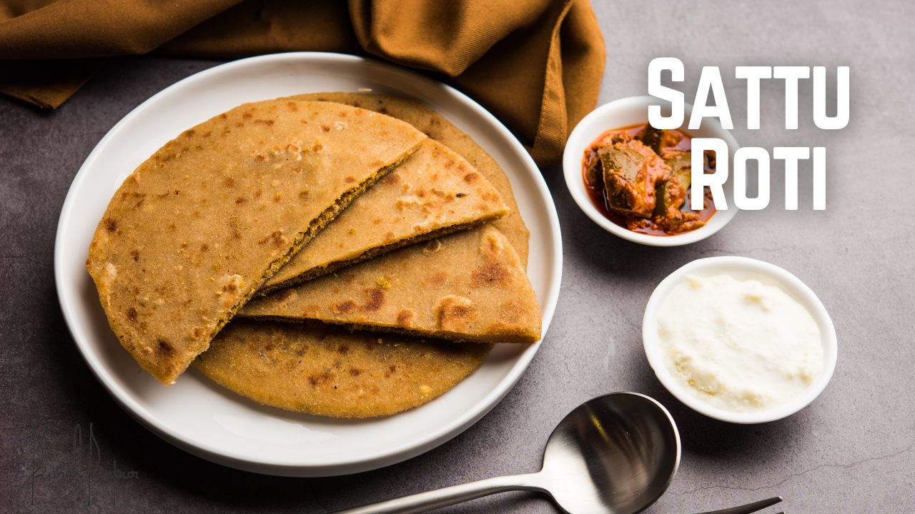Sattu Ki Roti with Lehsun Imli ki Chutney