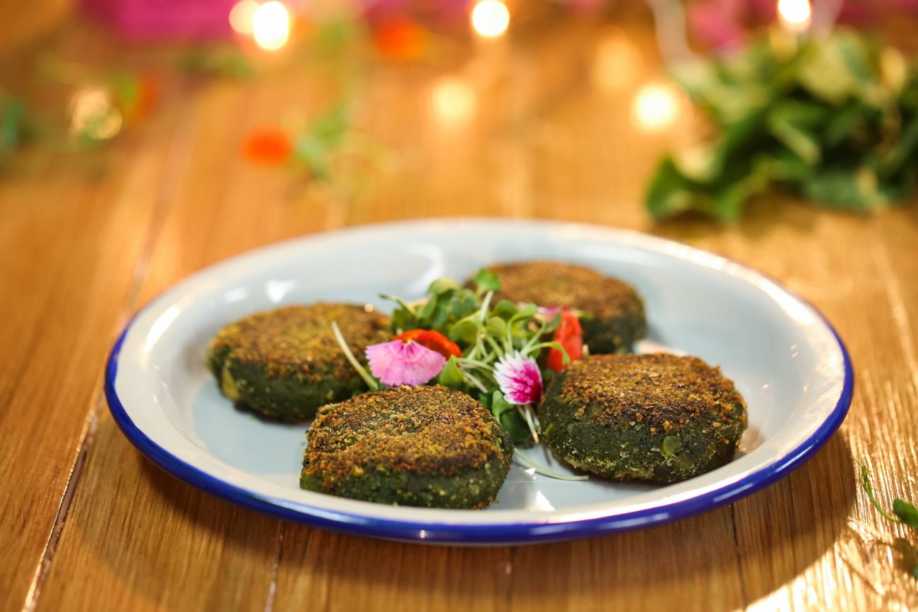 Spinach & Apricot Kebab