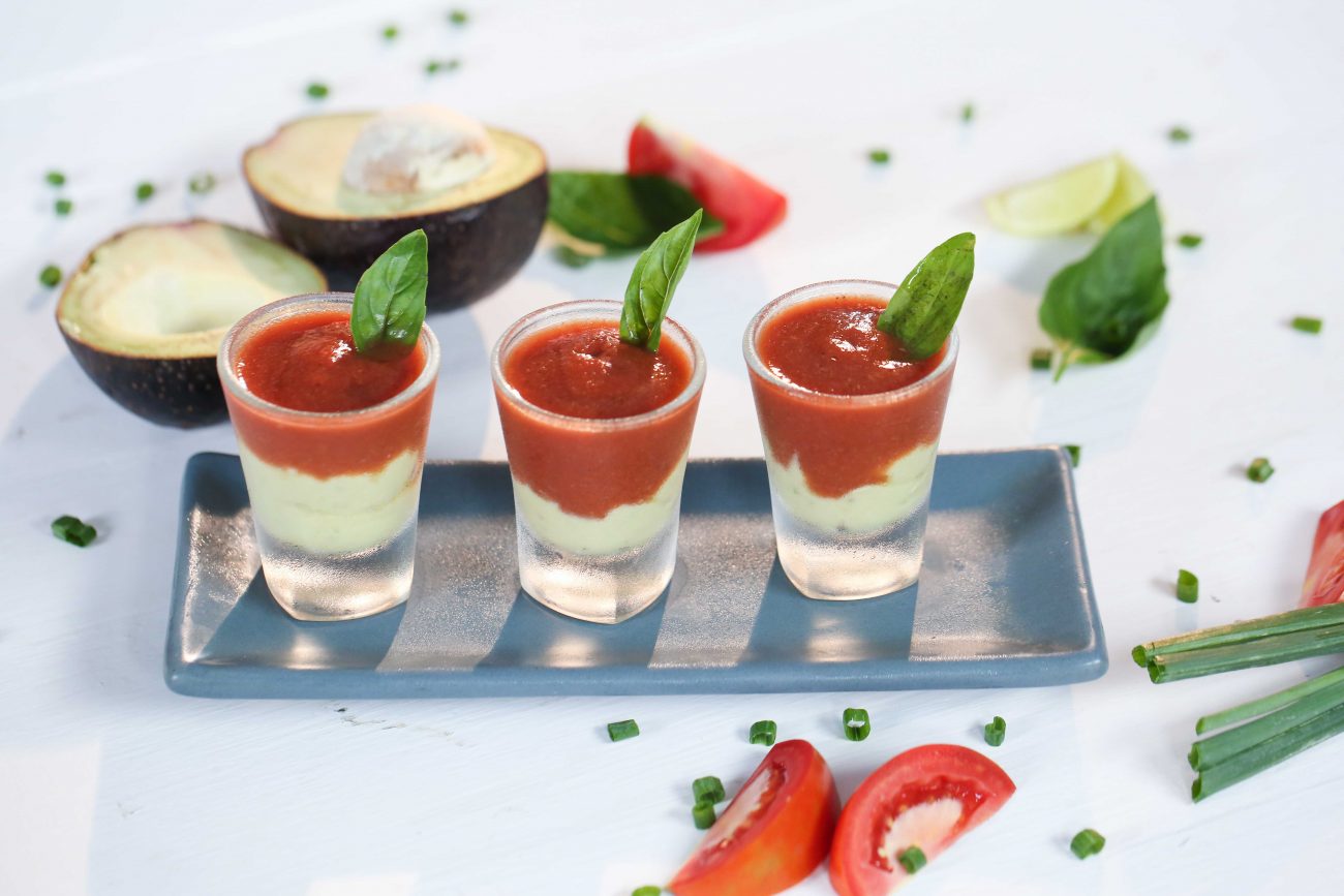 Avocado Tomato Shots