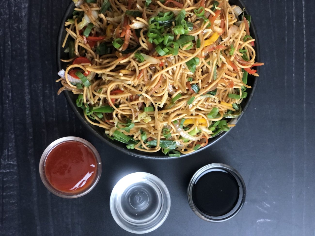 Veg Chowmein or Stir Fried Noodles