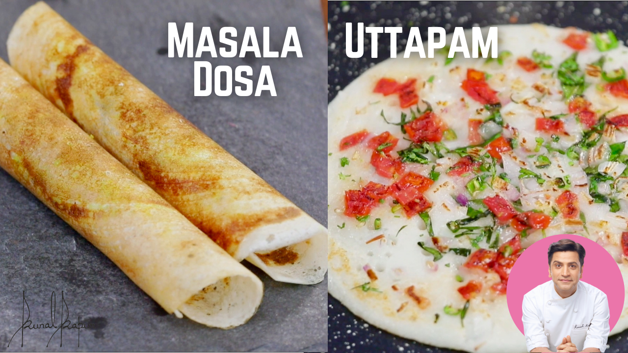 Authentic Masala Dosa Recipe, Uttapam & Coconut Chutney