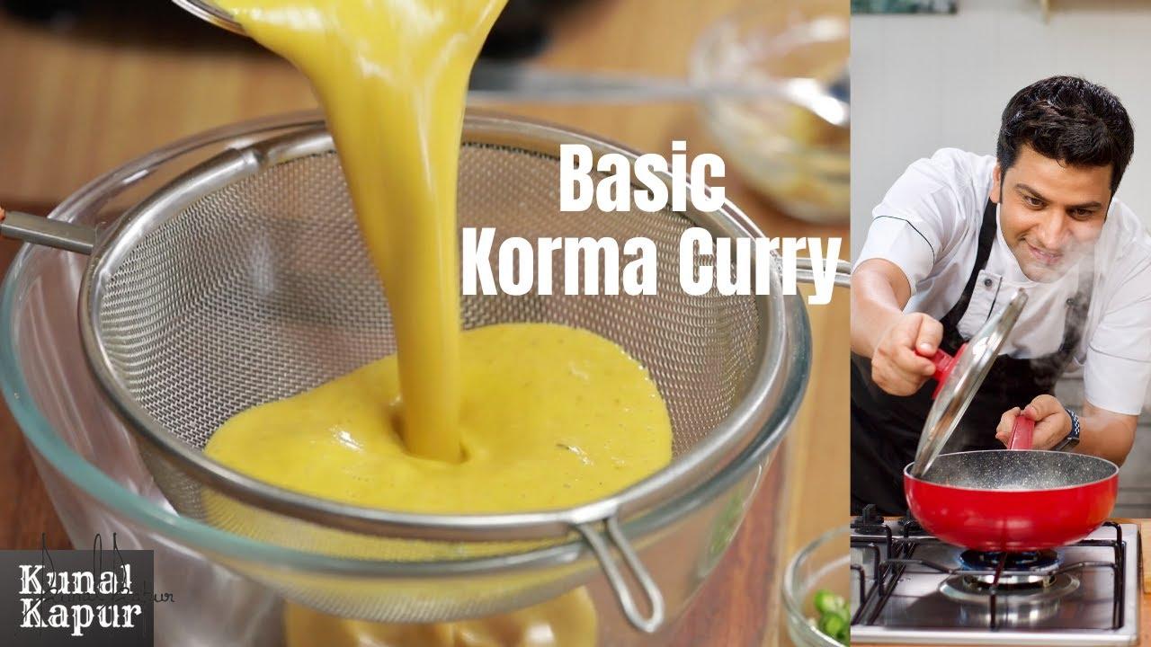 Korma Recipe | Basic Yellow curry | Fried Onion Curry | Brown Gravy