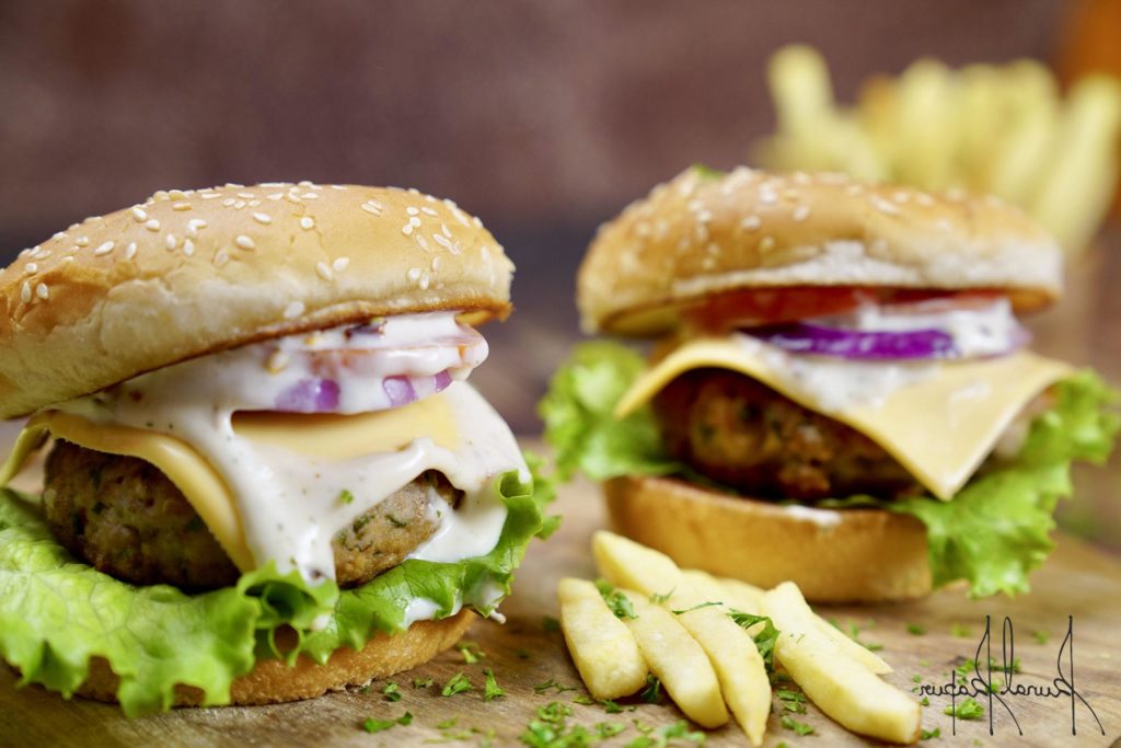 Chicken Burger with Fries