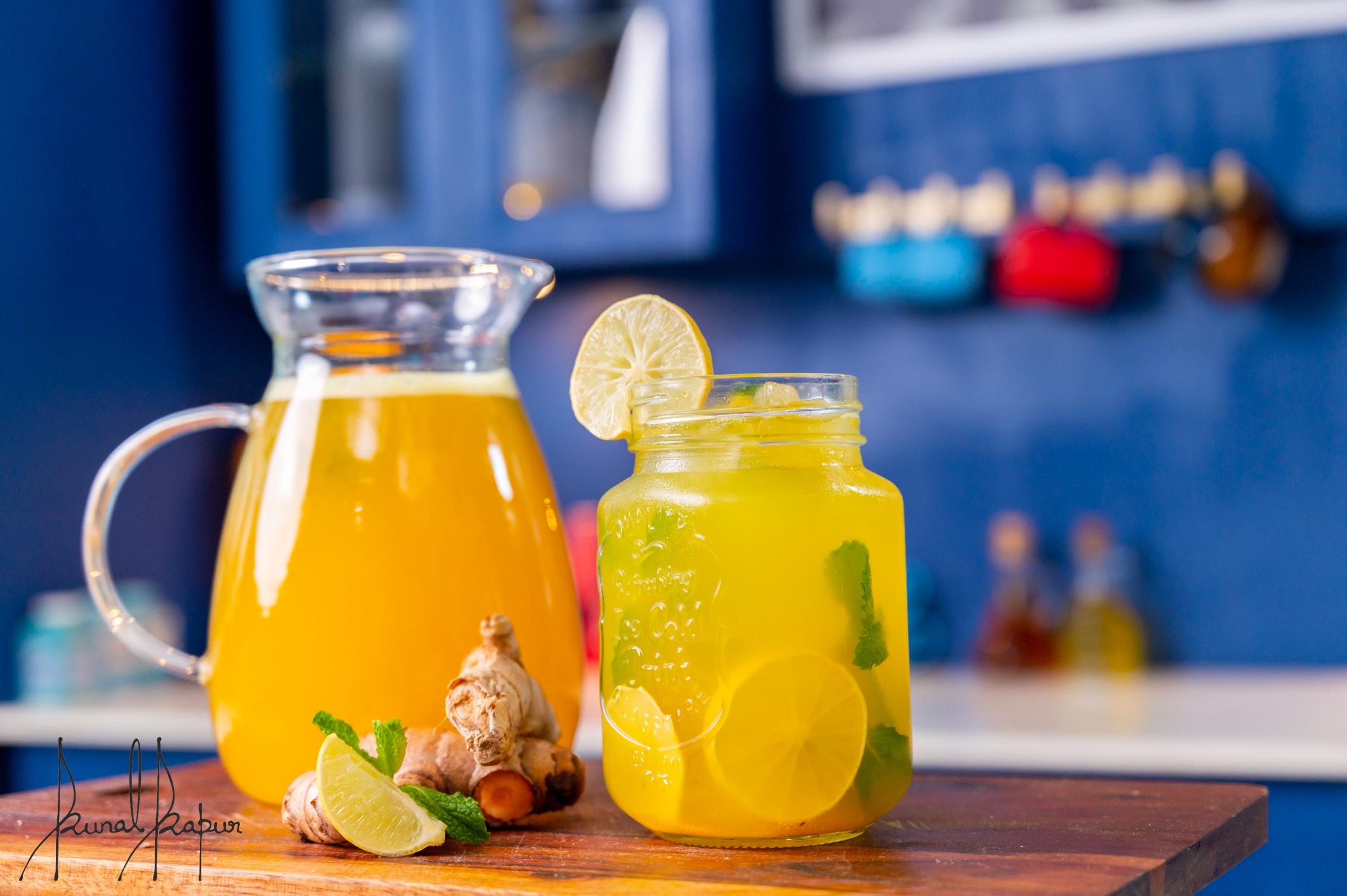 Ginger Turmeric Lemonade Chef Kunal Kapur