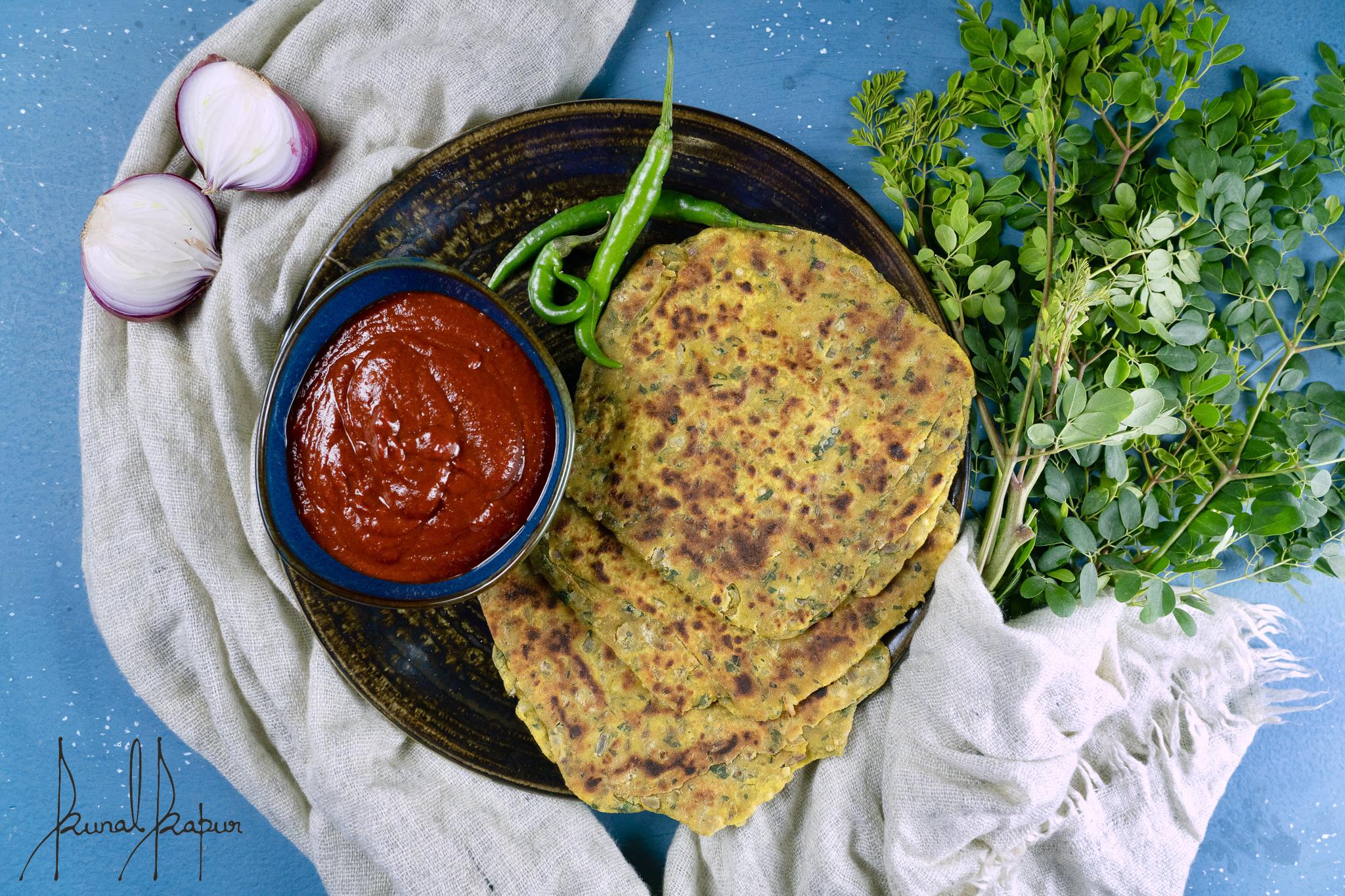 Moringa Paratha, Lehsun Chutney - Chef Kunal Kapur