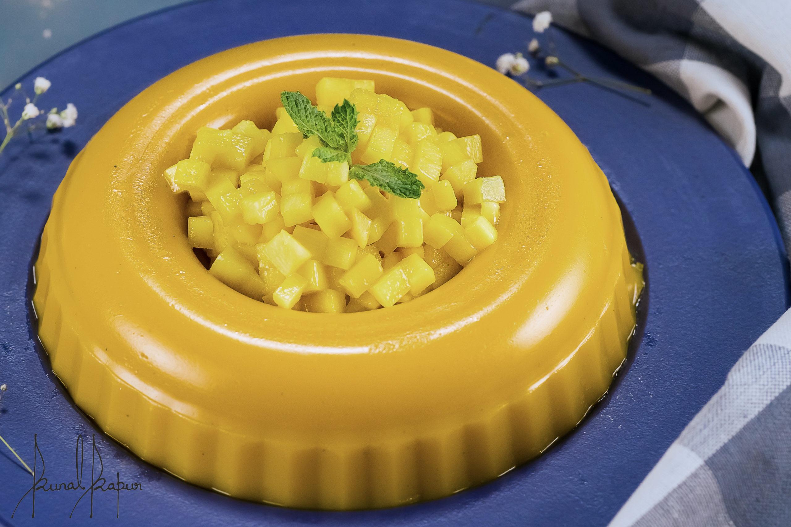 Mango Pudding (Eggless) - Chef Kunal Kapur