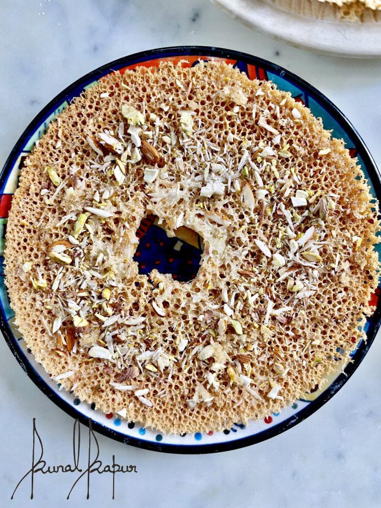 Ghevar made at Home