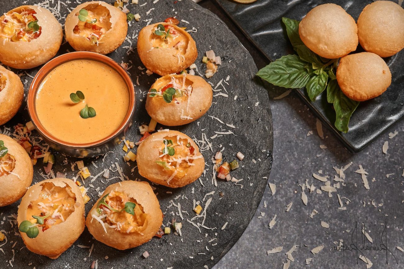 Italian Puchka or Italian Pani Puri
