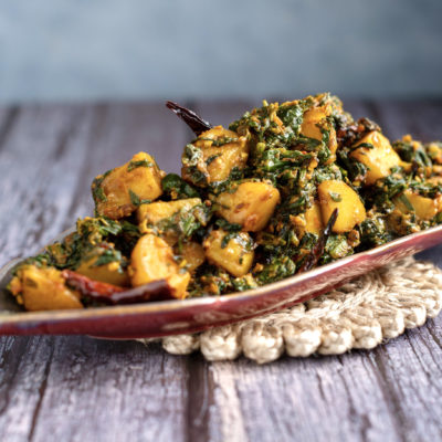 aloo palak chef kunal recipe