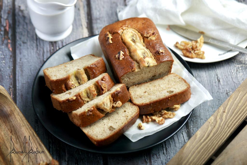 Banana Bread (Eggless, no oven)
