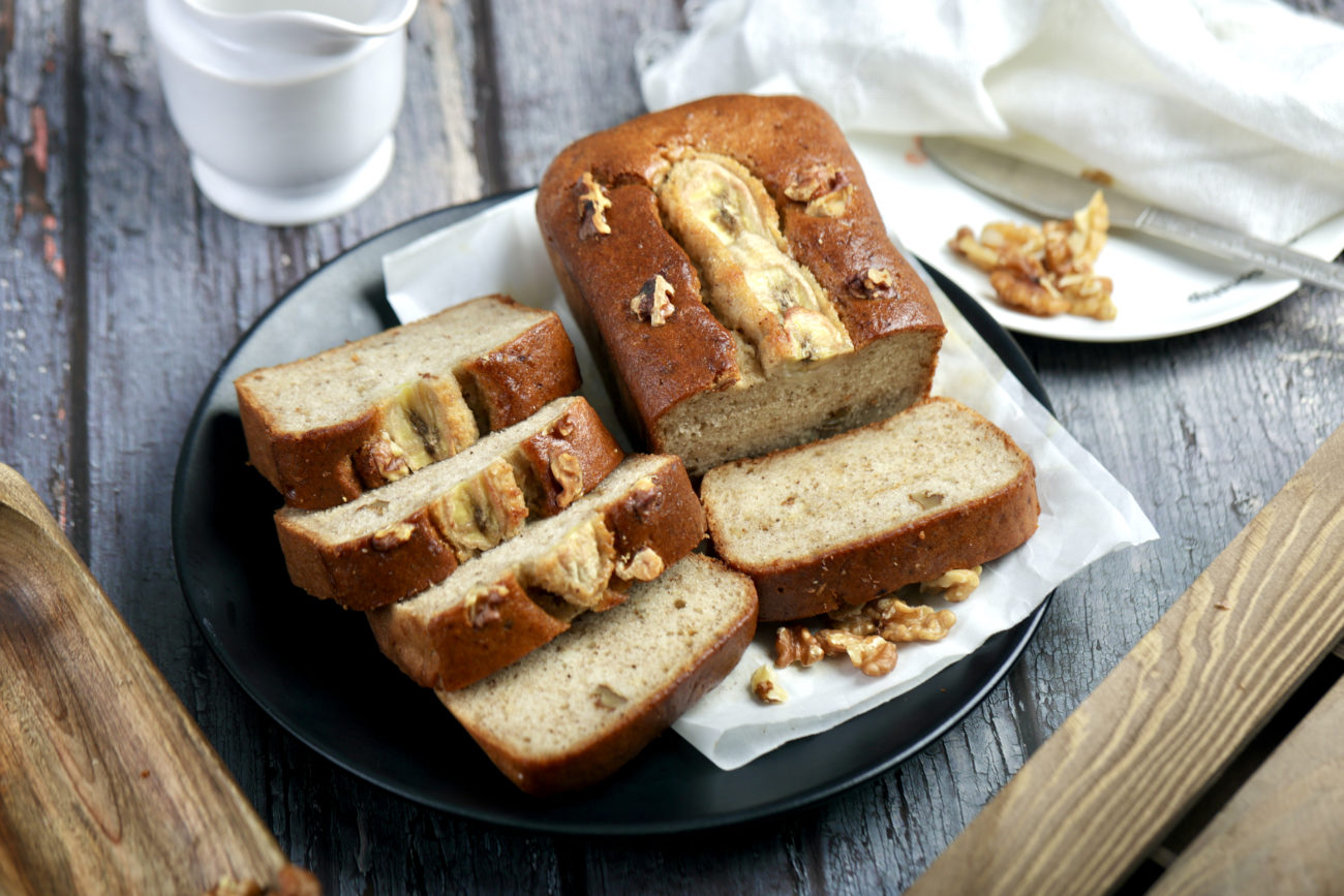 Eggless Banana Cake/Bread, No Oven Recipe