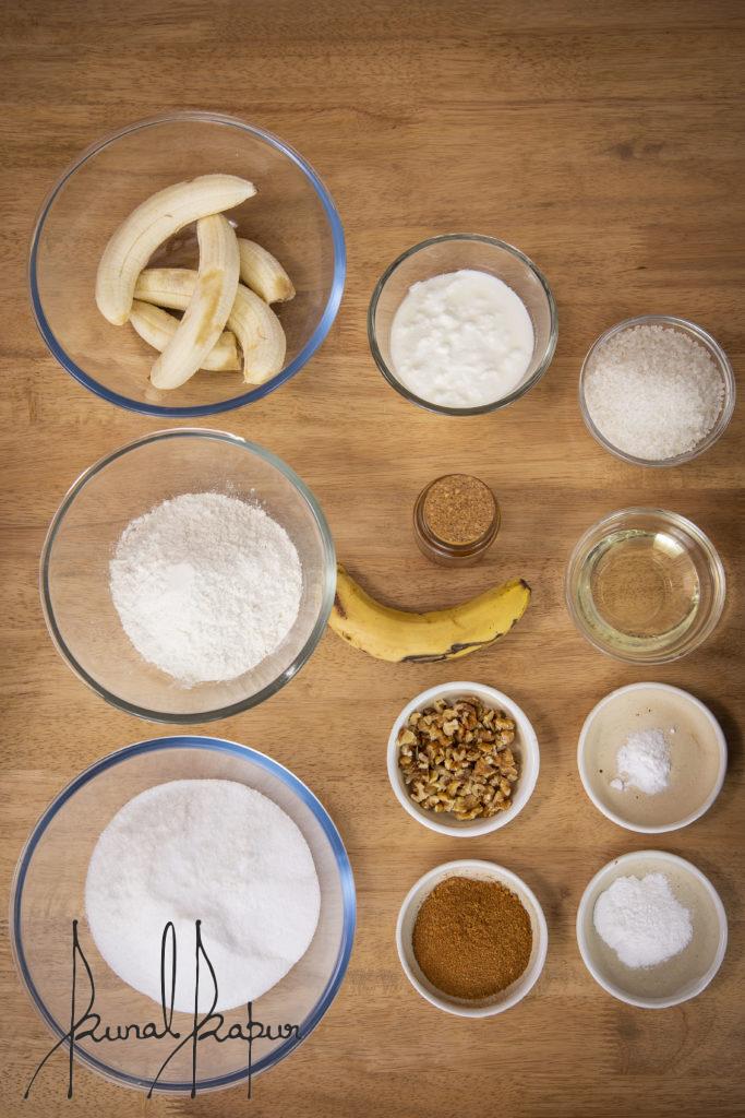 Banana Bread ingredients