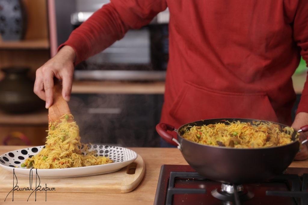 Soya Chunks Pulao chef kunal