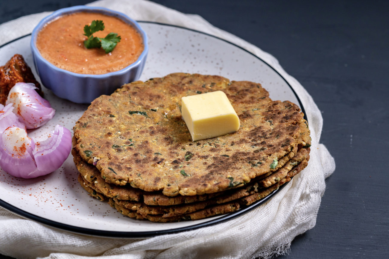 Bajra Paratha with Gaon ki Chutney