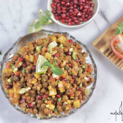 high protein kala chana chaat