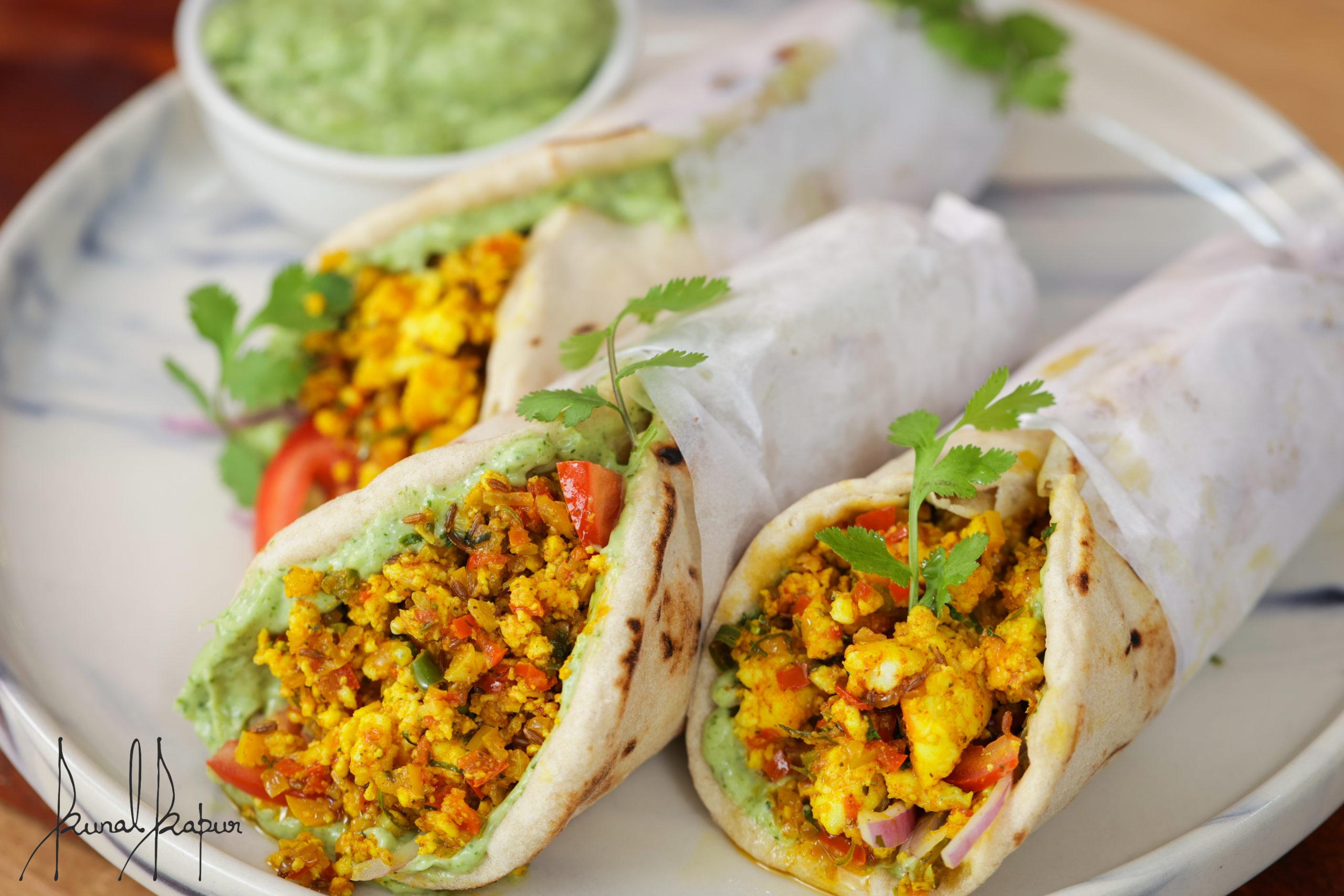 Paneer Bhurji Roll