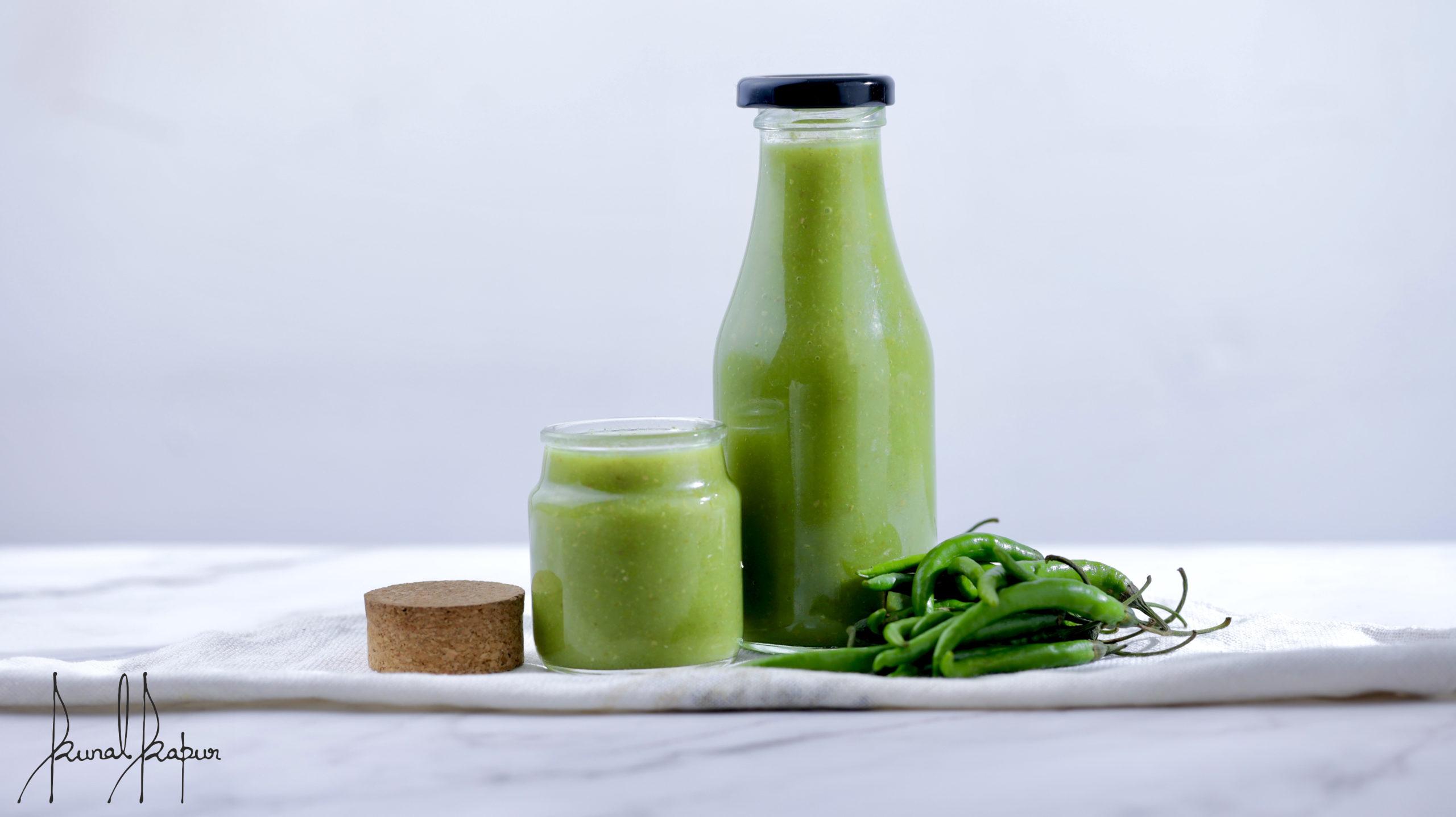 green chilli dressing Green Chilli Sauce Recipe (Indo Chinese)