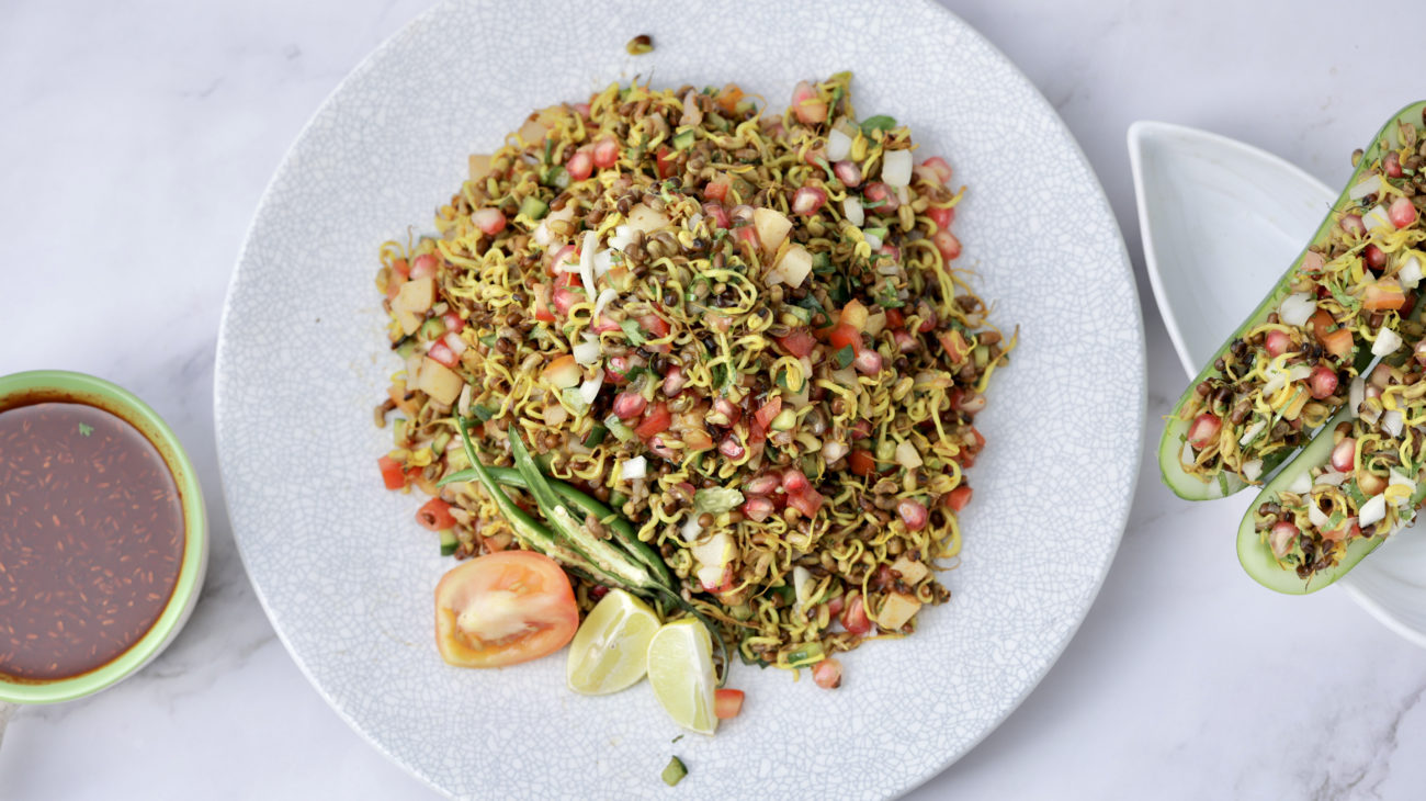 Dal Moth Chaat | Matki or Math Dal Salad