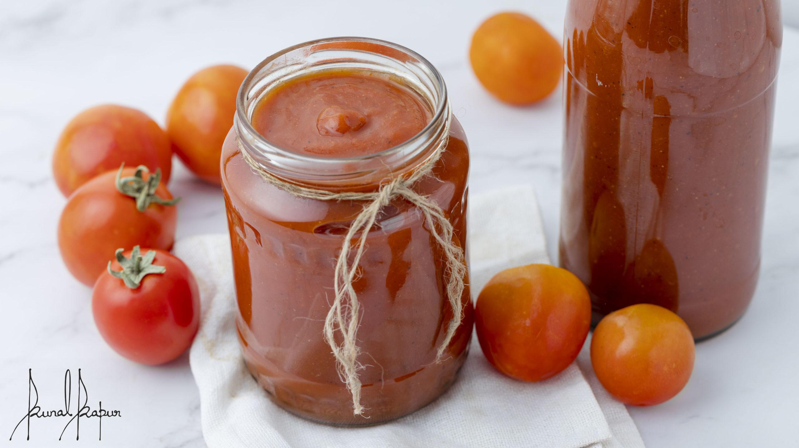 Home Made Tomato Ketchup Summer Tomato Recipe Chef Kunal Kapur