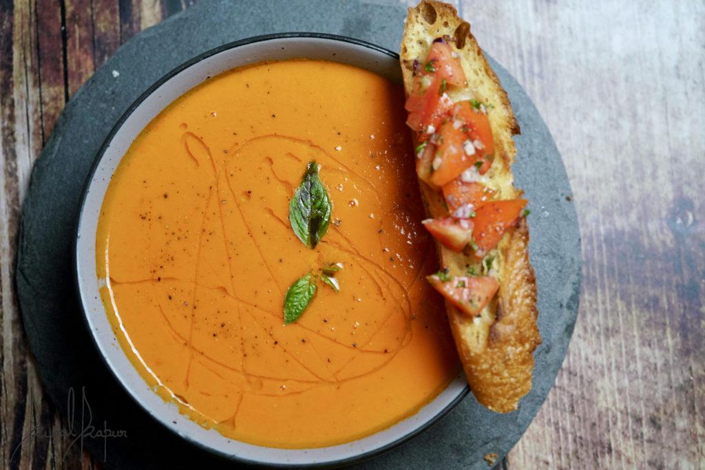 Tomato Soup Garlic Bread