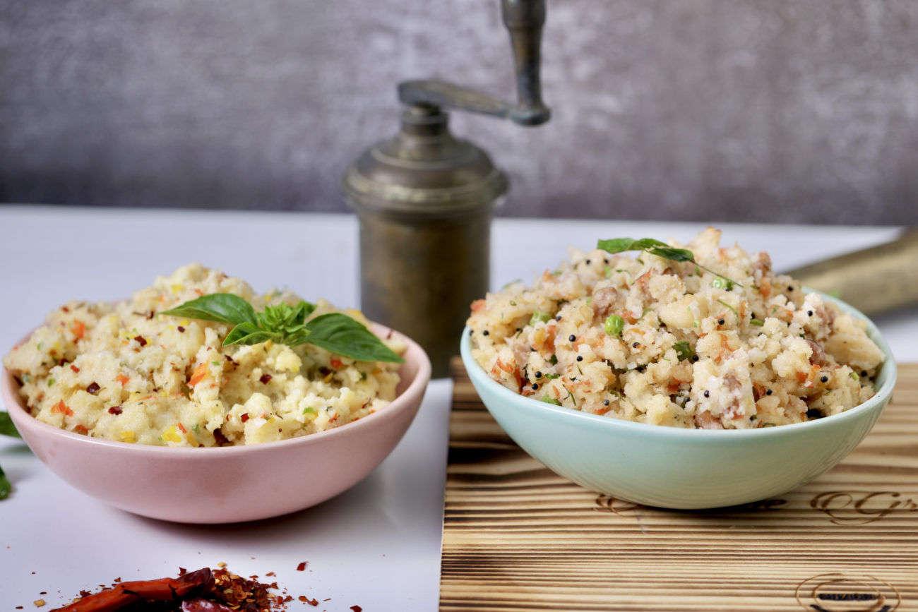 Upma | Cheese Upma & Traditional Upma Recipe