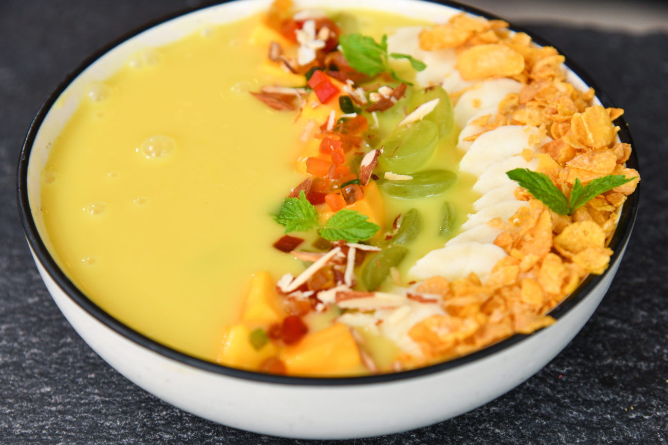 Fruit Custard without Milk | Vegan Recipe | Oats Milk Custard