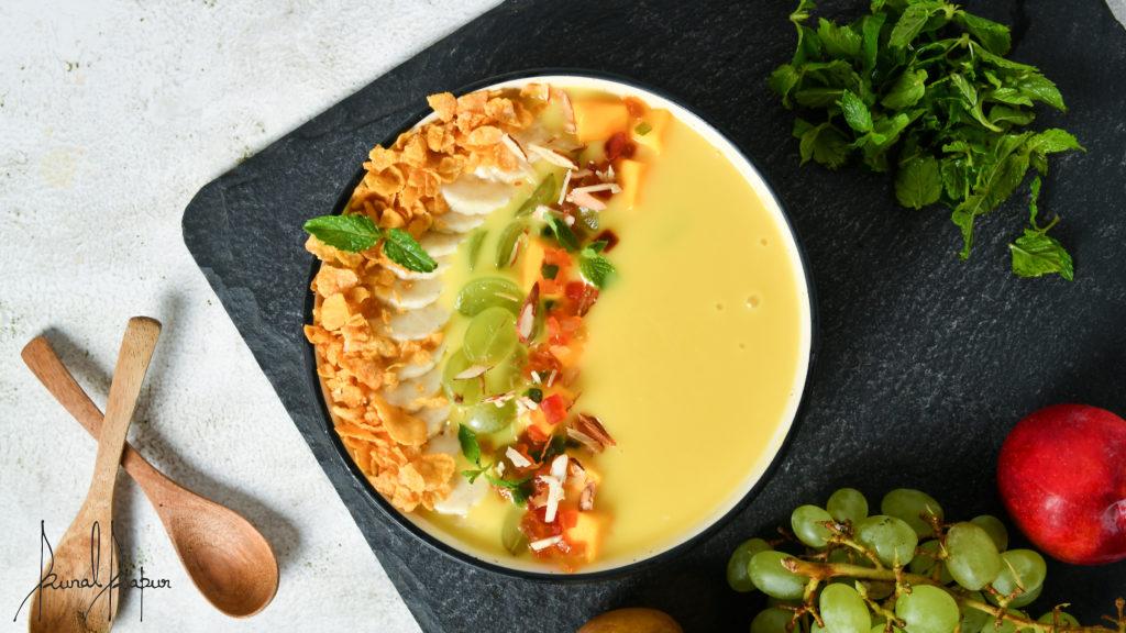 Fruit Custard without Milk