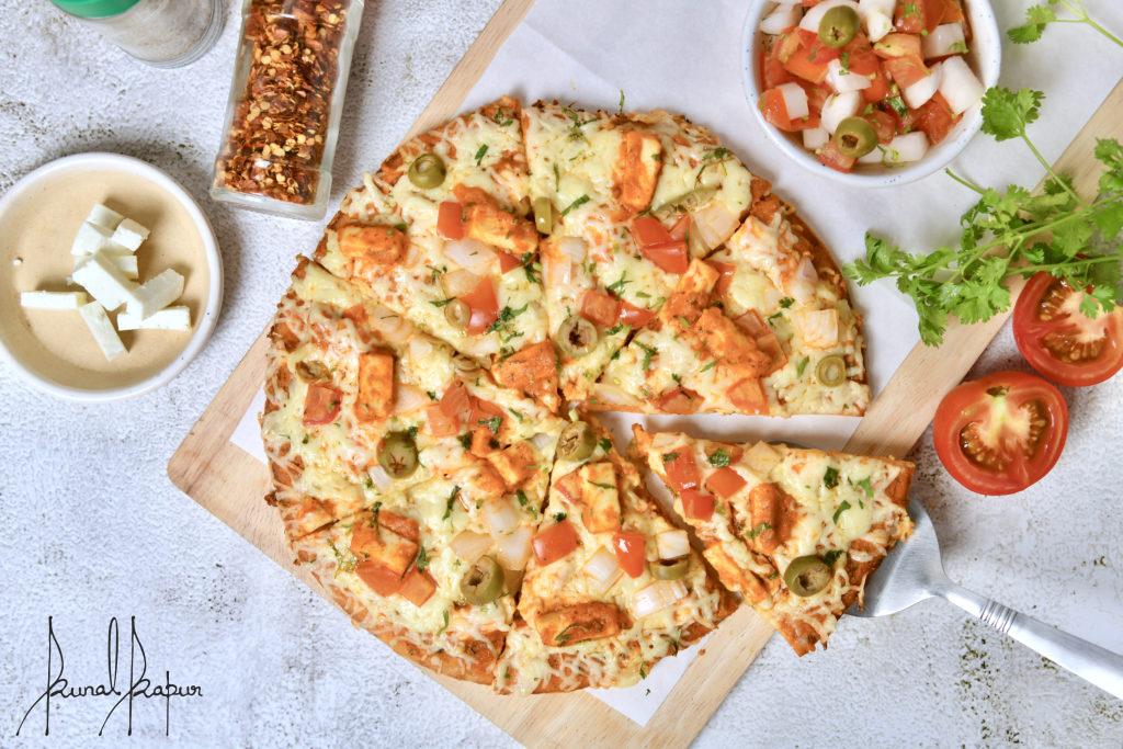 Paneer Makhni Pizza | Thin Crust Pizza Without Oven - Chef Kunal Kapur
