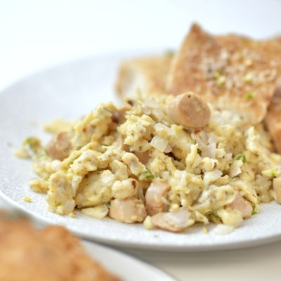 Cheese Anda Bhurji, Cheese Pav