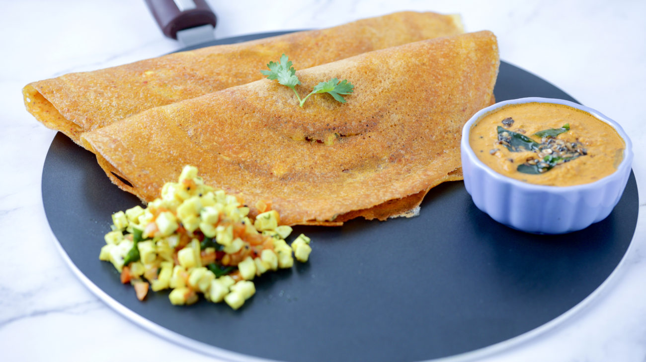 Toor Dal Ka Dosa | Instant Dosa Recipe for Breakfast | Dal Ki Chutney