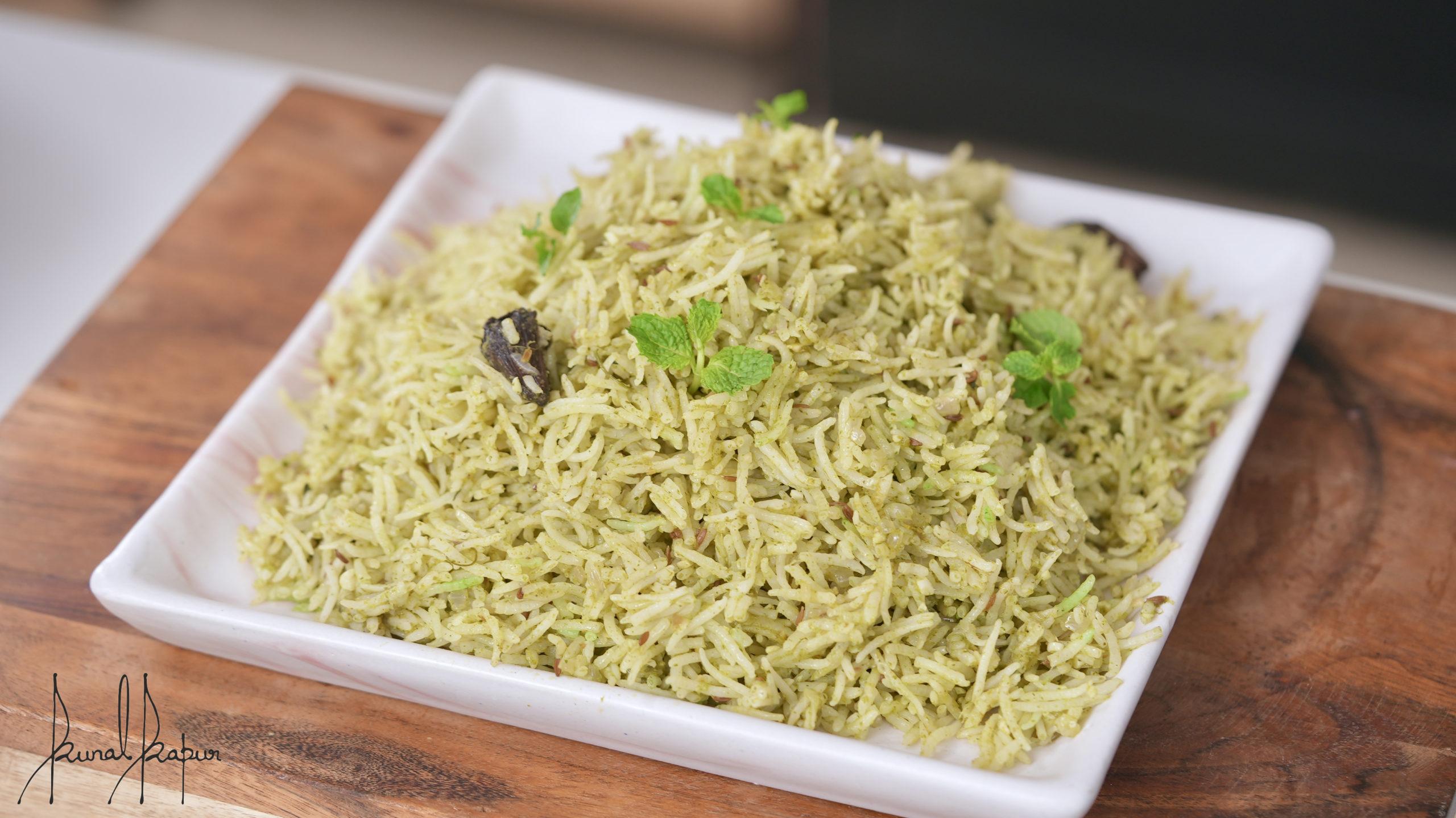 Chutney Pulao Quick Rice Recipe Chef Kunal Kapur