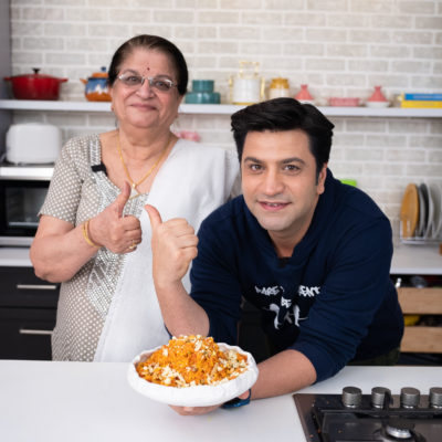 Chef Kunal's mom cooking
