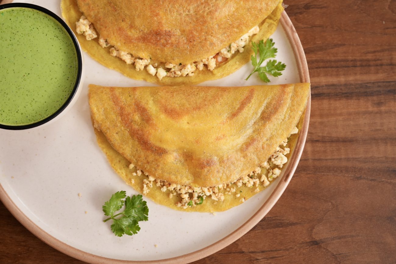 Moong Dal Chilla | Quick Paneer Ka Cheela Recipe