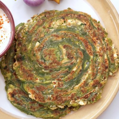 Palak Paneer Paratha