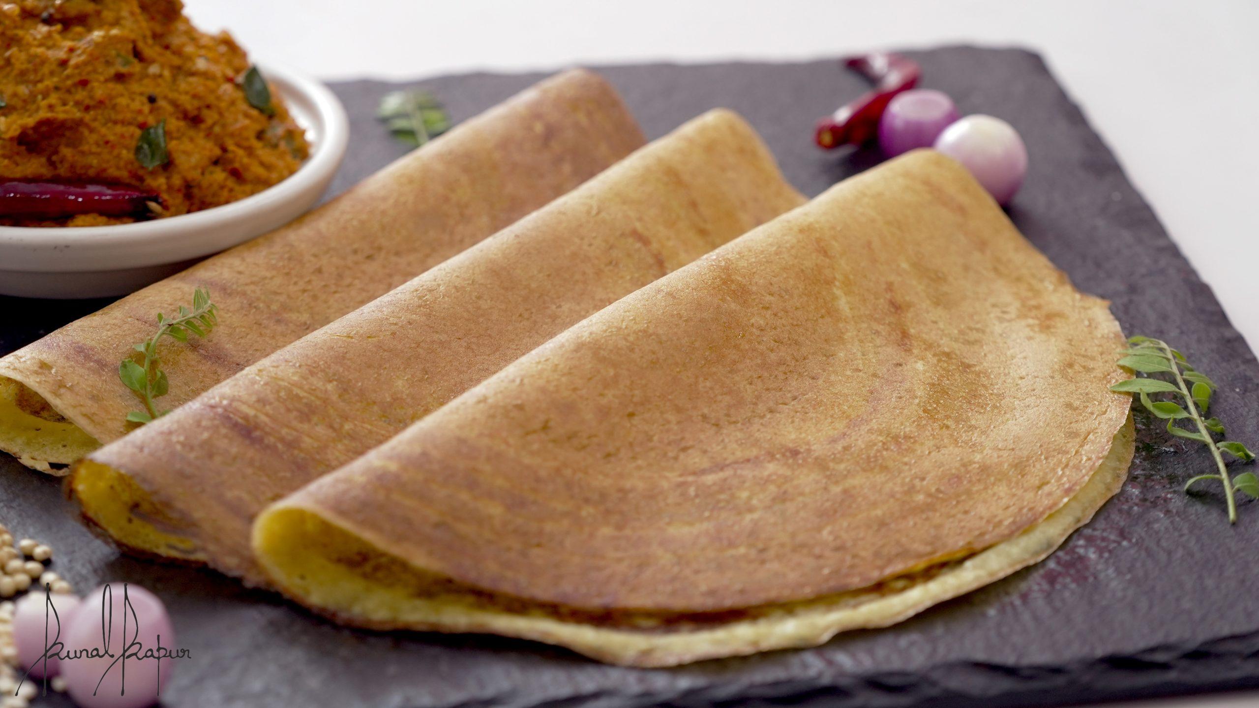 Multigrain Dosa Nashta Dal Ki Chutney Millets Recipe Chef Kunal Kapur