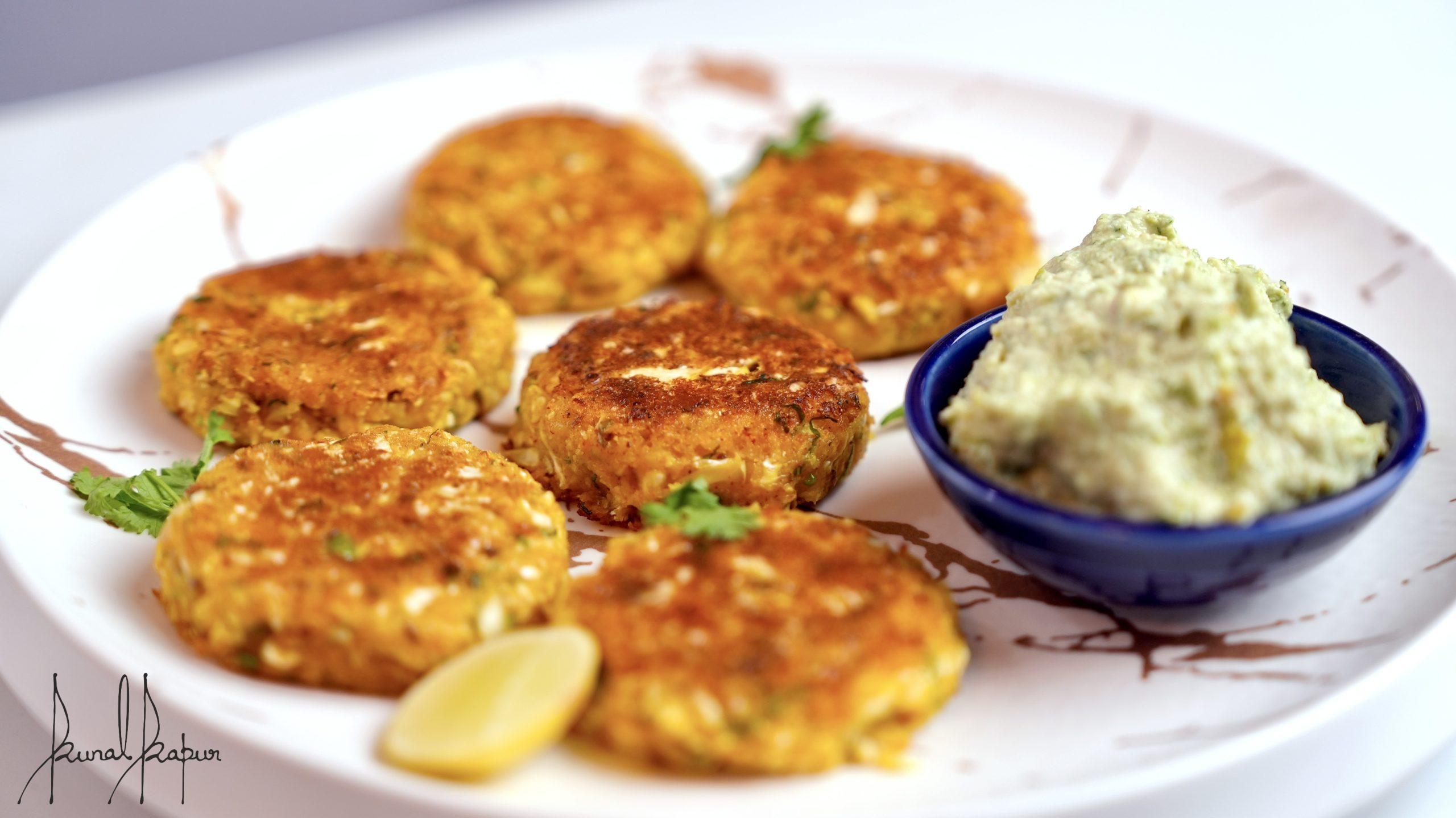 Aloo Gobhi Kebab | Chilli Garlic Techa Dip - Chef Kunal Kapur