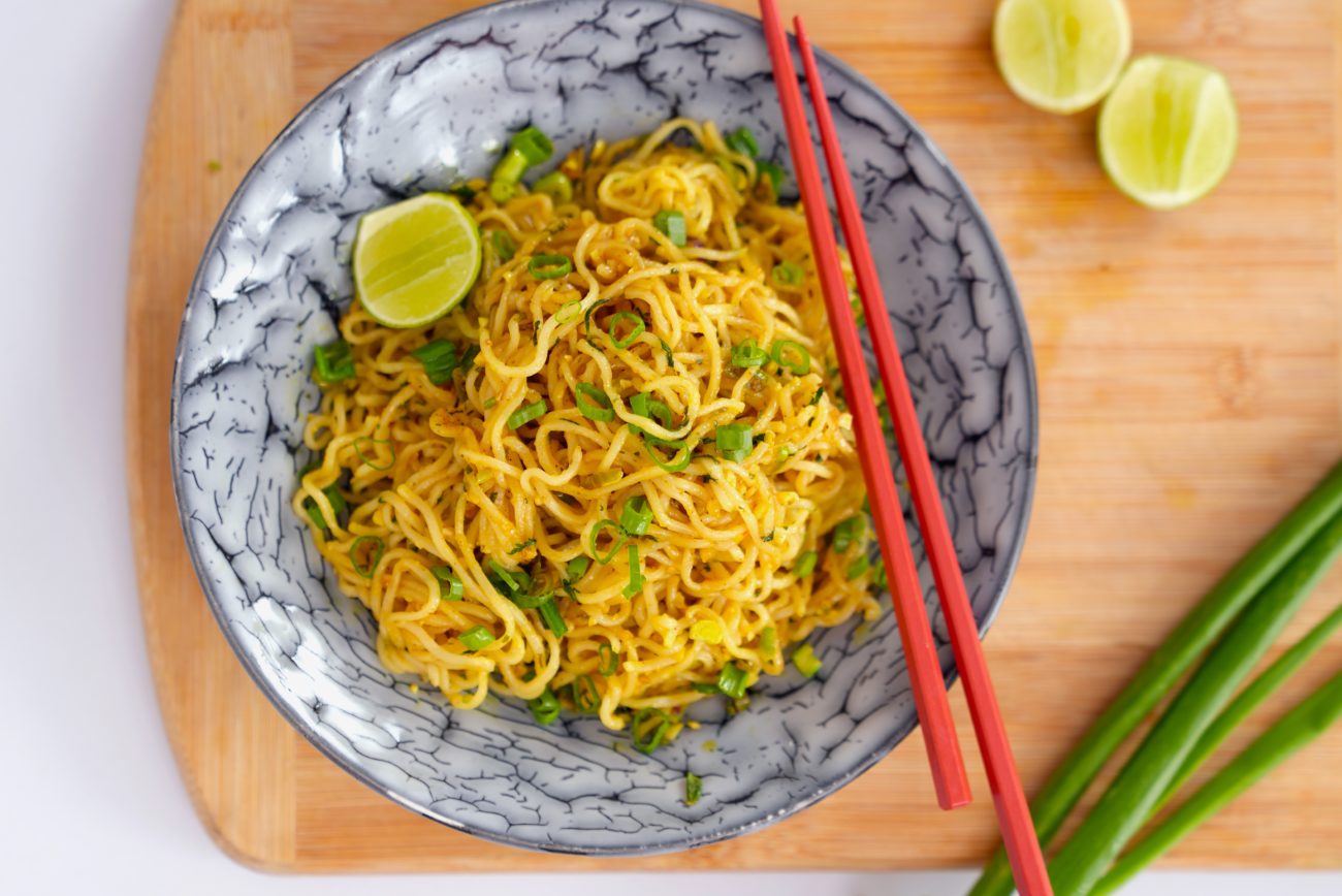 Lemon Coriander Noodles Quick Stir Fried Noodles