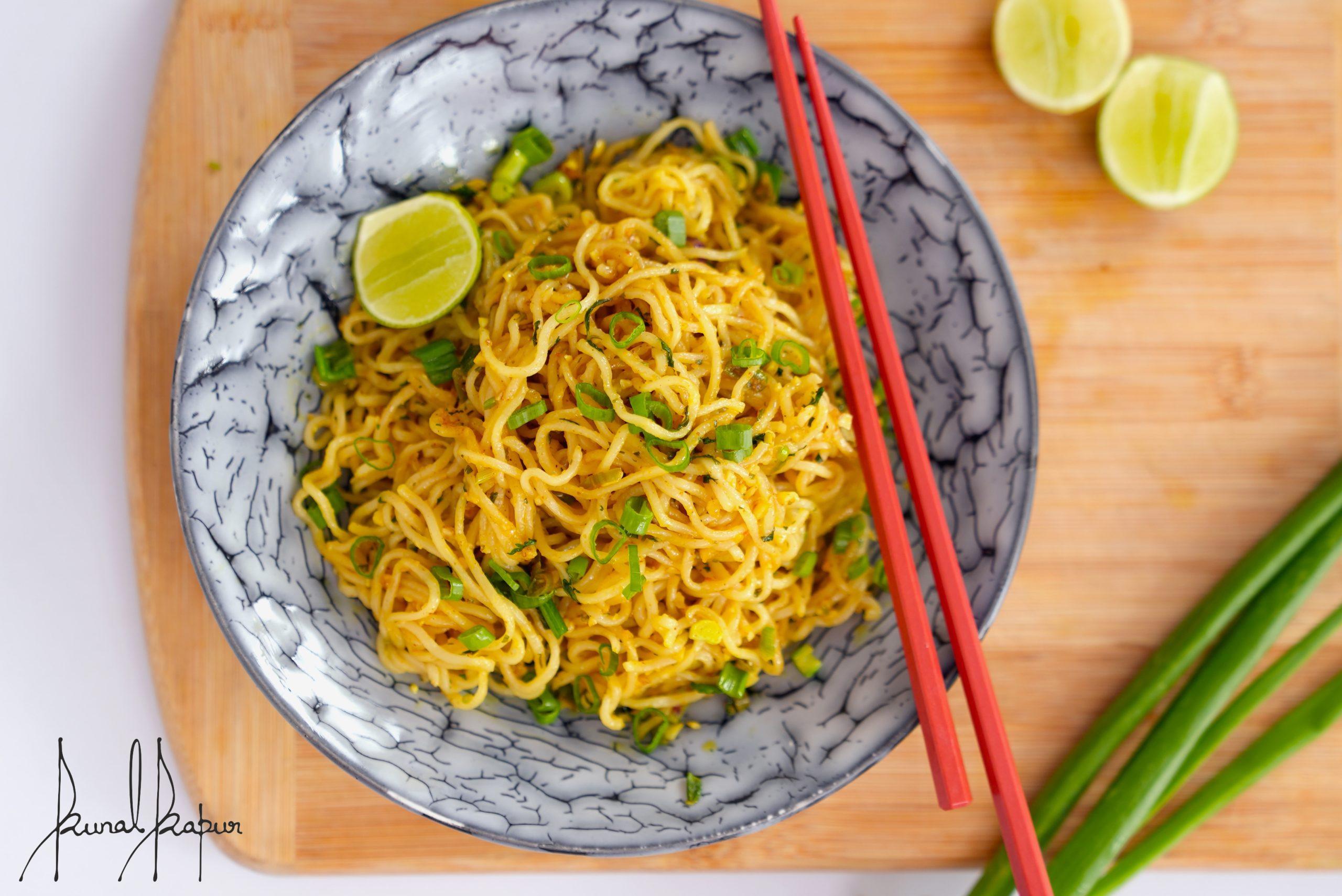 Lemon Coriander Noodles Quick Stir Fried Noodles Chef Kunal Kapur