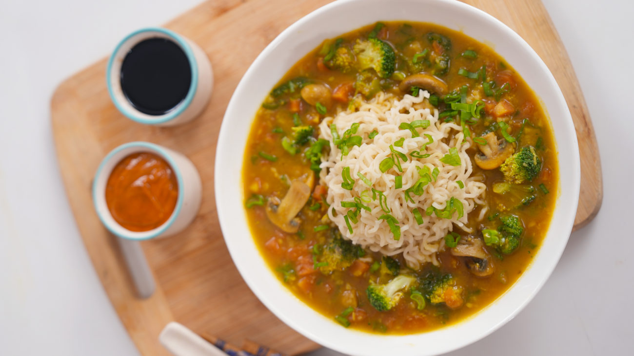 Soupy Veg Noodles | Masala Noodles